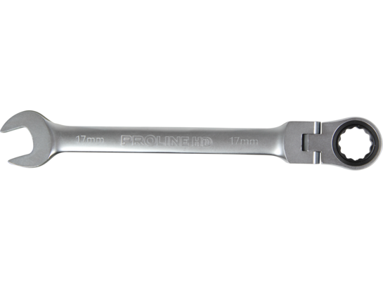 Klucz oczkowo-płaski z grzechotką i przegubem HD 19 mm CV PROLINE