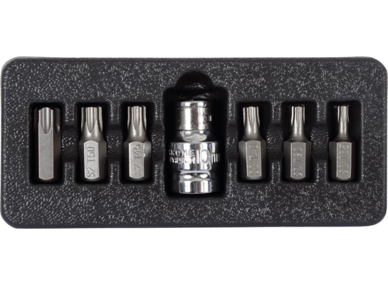 Zestaw końcówek TORX T25-T55 7 sztuk S2 PROLINE