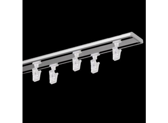 Szyna aluminiowa Slim 2 torowa 160 cm srebro set Z