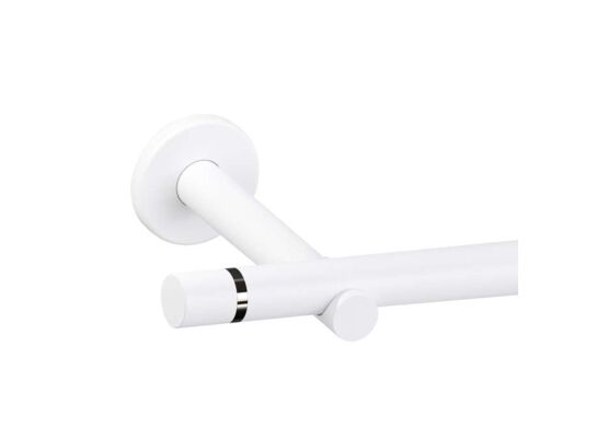 Karnisz pojedynczy Tokyo Easy I 19 mm 240 cm biały mat