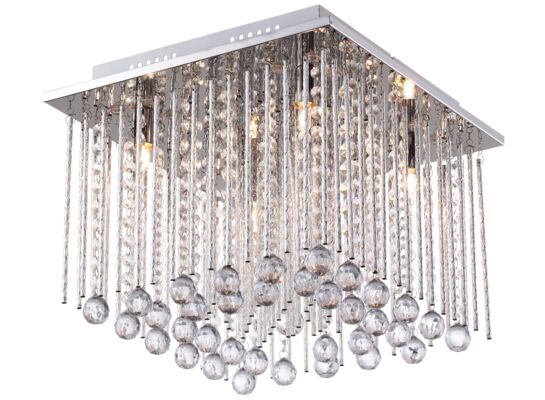 Plafon 4-płomienny Shelda chrom