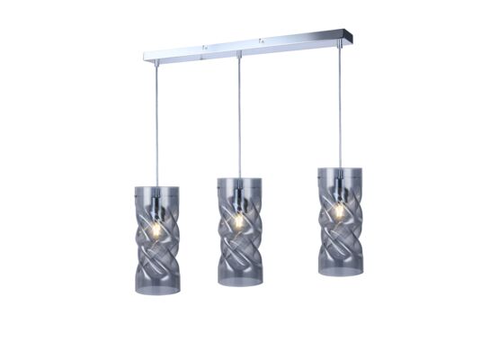 Lampa wisząca 3-płomienna Pia smokey