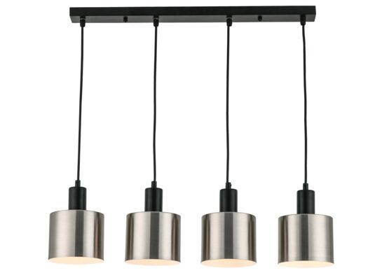 Lampa wisząca 4-płomienna Nulla czarny