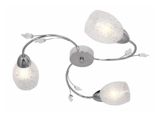 Plafon Plato 3-płomienny chrom