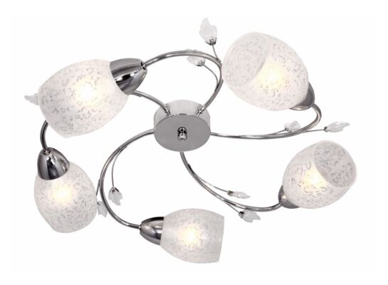 Plafon 5-płomienny Plato  chrom