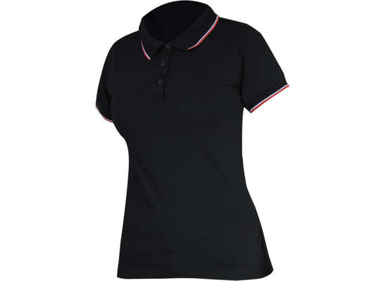 Koszulka polo damska 190g/m2 czarna "3XL" CE LAHTI PRO