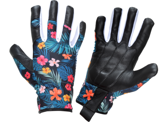 Rękawice skóra kozia kwiatki L272608P "8" CE LAHTI PRO