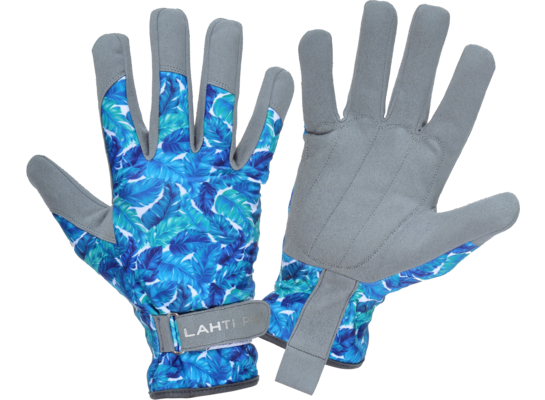 Rękawice skóra syntetyczna kwiatki L272708P "8" CE LAHTI PRO