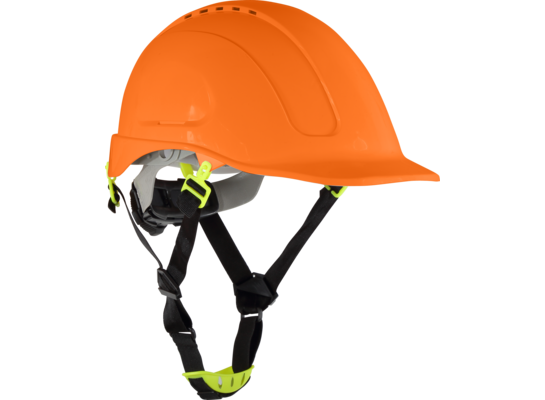 Hełm przemysłowy ochronny wentylowany POMARAŃCZ. kat. II CE LAHTI PRO