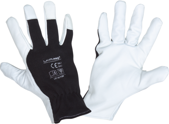 Rękawice ze skóry koziej czarne L271610P "10"CE LAHTI PRO