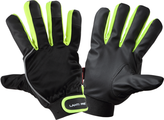Rękawice ocieplane czarne L251109P "9" CE LAHTI PRO