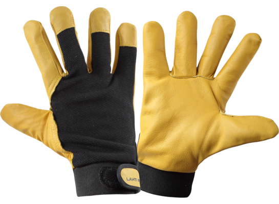 Rękawice ocieplane brązowo-czarne L251210P "10" CE LAHTI PRO