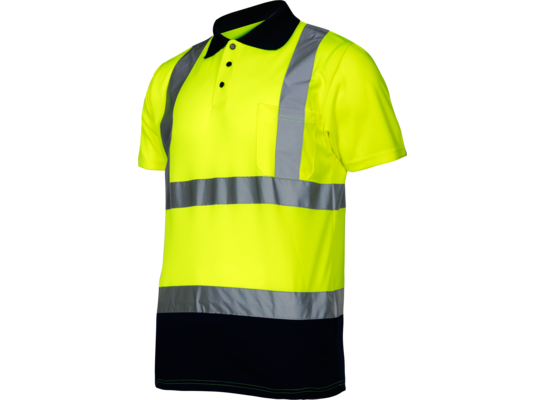 Koszulka polo ostrzegawcza żółta "2XL" CE LAHTI PRO