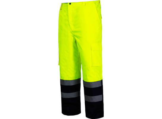 Spodnie ostrzegawcze ocieplane żółte "XL" CE LAHTI PRO