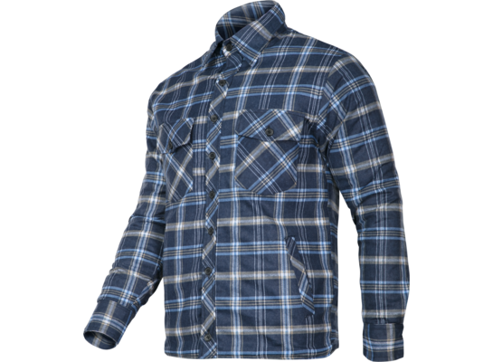 Koszula flanelowa ocieplana granatowo-niebieska "L" CE LAHTI PRO