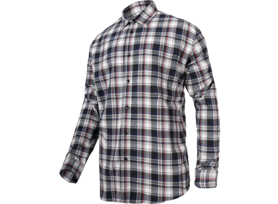 Koszula flanelowa szaro-czarna 170g/m2 "2XL" CE LAHTI PRO