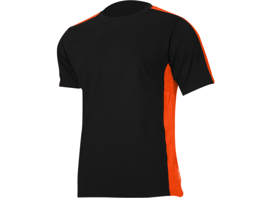 Koszulka t-shirt 180g/m2 czarno-pomarańczowa "M" CE LAHTI PRO