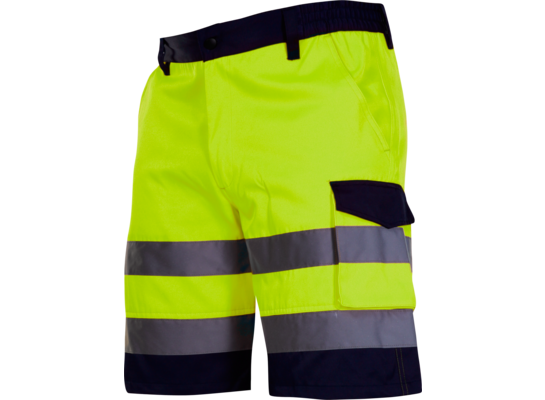 Spodenki krótkie ostrzegawcze żółte "3XL" CE LAHTI PRO