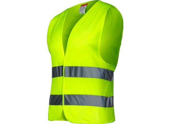 Kamizelka siatkowa z pasami odblaskowymi żółta "XL" LAHTI PRO