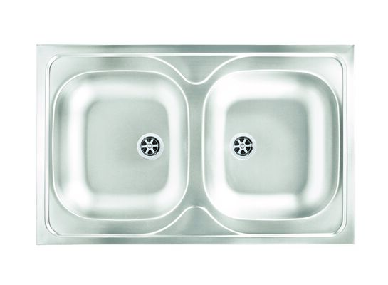 Zlew stalowy Kvadra Miló jedwab
