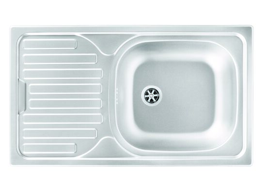 Zlew stalowy Kvadra Miló len