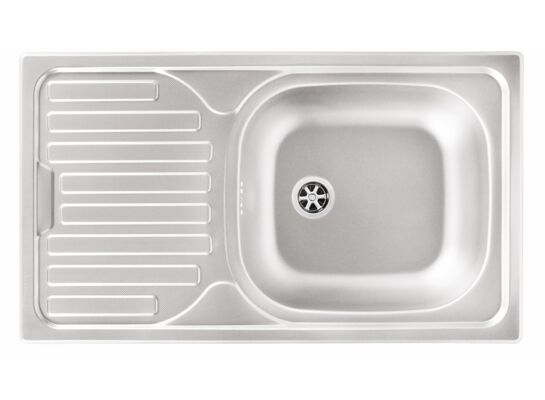 Zlew stalowy Kvadra Miló len