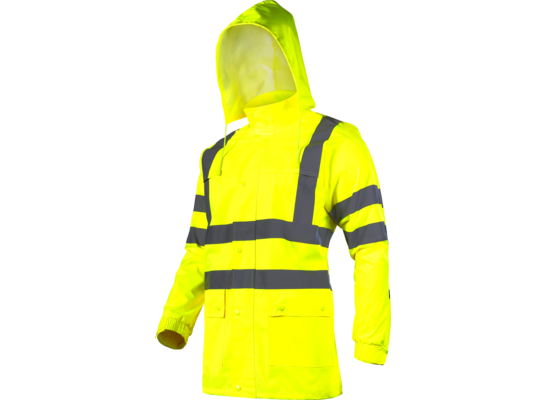 Kurtka ostrzegawcza przeciwdeszczowa żółta "L" CE LAHTI PRO