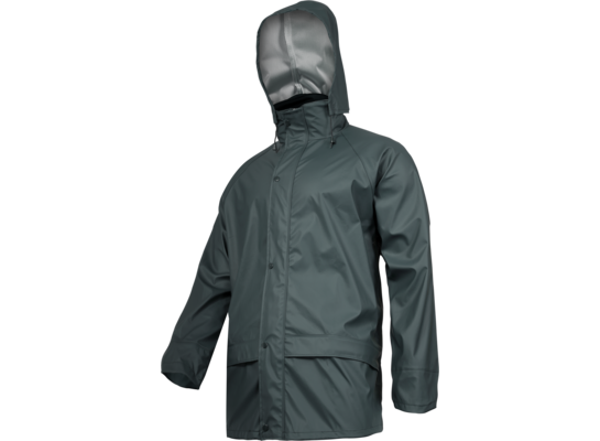 Kurtka przeciwdeszczowa PU zielona "3XL" CE LAHTI PRO
