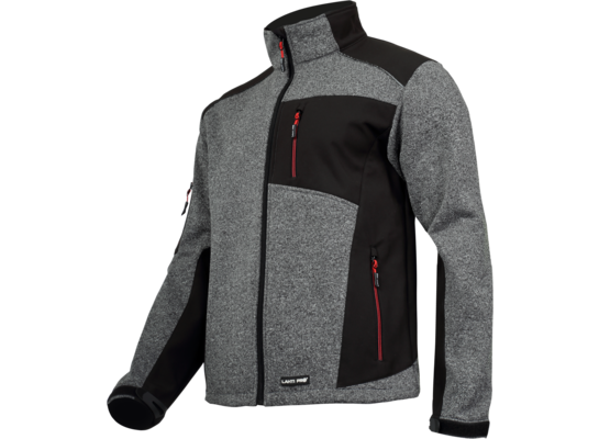 Kurtka sweter wstawki SOFT szaro-czarna "3XL" CE LAHTI PRO
