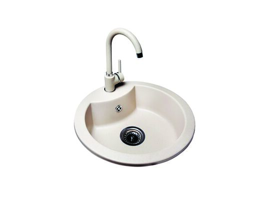 Zlew granitowy Lupo 49x13cm piaskowy Miló