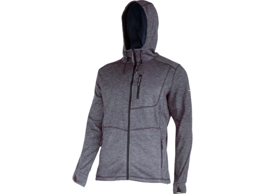 Bluza z kapturem i suwakiem szara "XL" CE LAHTI PRO