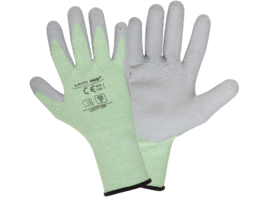 Rękawice ocieplane zielono-szare L251707P "7" CE LAHTI PRO