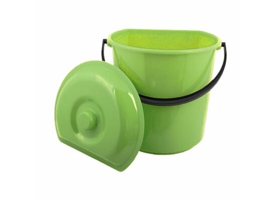 Wiadro West przyścienne z pokrywką oliwkowy