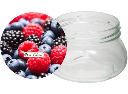 Słoik uszko 4szt 0,3 l Owoce Leśne