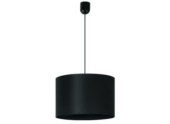 Lampa wisząca abażur W-1203/1 roller czarny