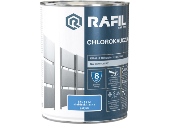 Emalia Chlorokauczukowa niebieski jasny 0,9 l RAFIL