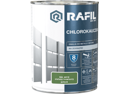 Emalia Chlorokauczukowa zielony trawiasty 0,9 l RAFIL