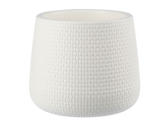 Doniczka Z/P AGATE 13 cm biały