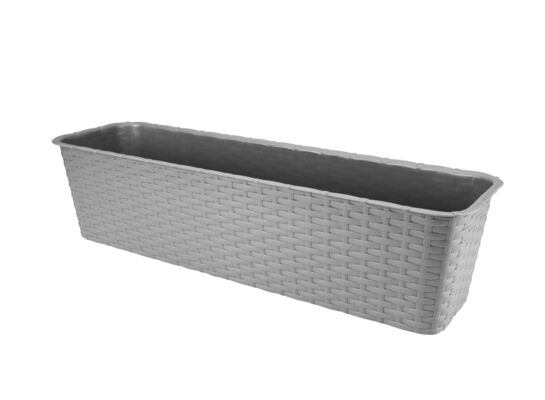 Doniczka balkonowa RATTAN 60 cm 7003 szary