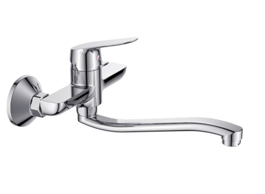 Bateria zlewozmywakowa ścienna Play Miló chrom