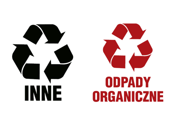 Oznaczenie "Inne i Odpady organiczne " 15 x 15 kpl.