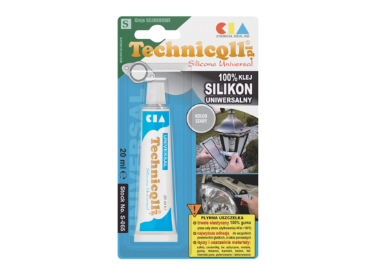 Silikon uniwersalny szary 20 ml