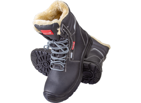 Trzewiki ocieplane wysokie skórzane czarne S3 SRC 47 CE LAHTI PRO