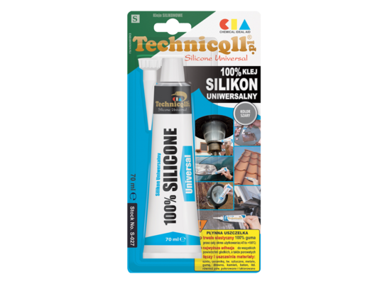 Silikon uniwersalny szary 70 ml