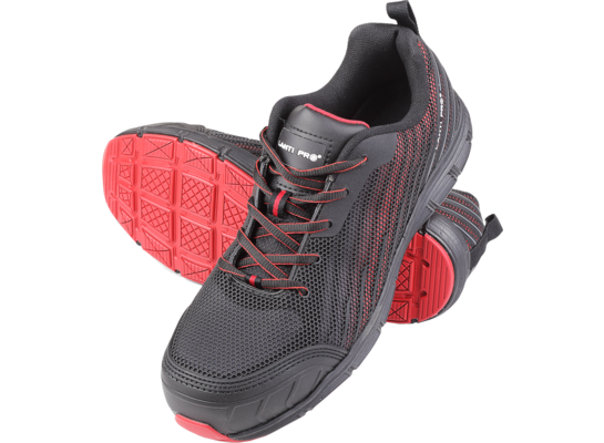 Półbuty KPU dzianina czarno-czerwone S1 SRC 39 CE LAHTI PRO