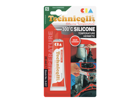 Silikon wysokotemperaturowy czerwony 20 ml