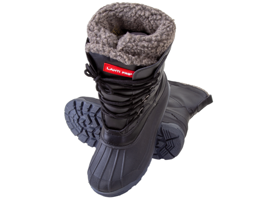 Śniegowce wysokie skóra syntetyczna czarno-szare 41 LAHTI PRO