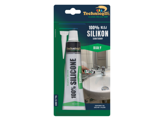 Silikon sanitarny biały 70 ml