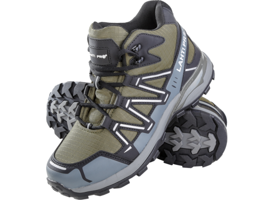 Trzewiki bez podnoska dzianina zielono-czarno-szare O2 SRA 47 CE LAHTI PRO