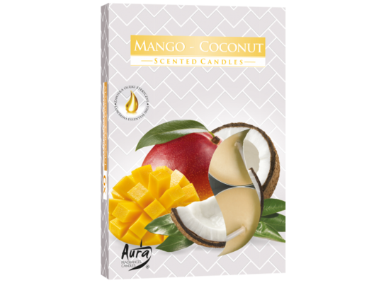 Podgrzewacz zapachowy mango-kokos 6 sztuk Bispol